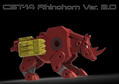 Pre-order  Transform KFC tape Toys  CST-14  Rhinohorn Ver. 2.0
