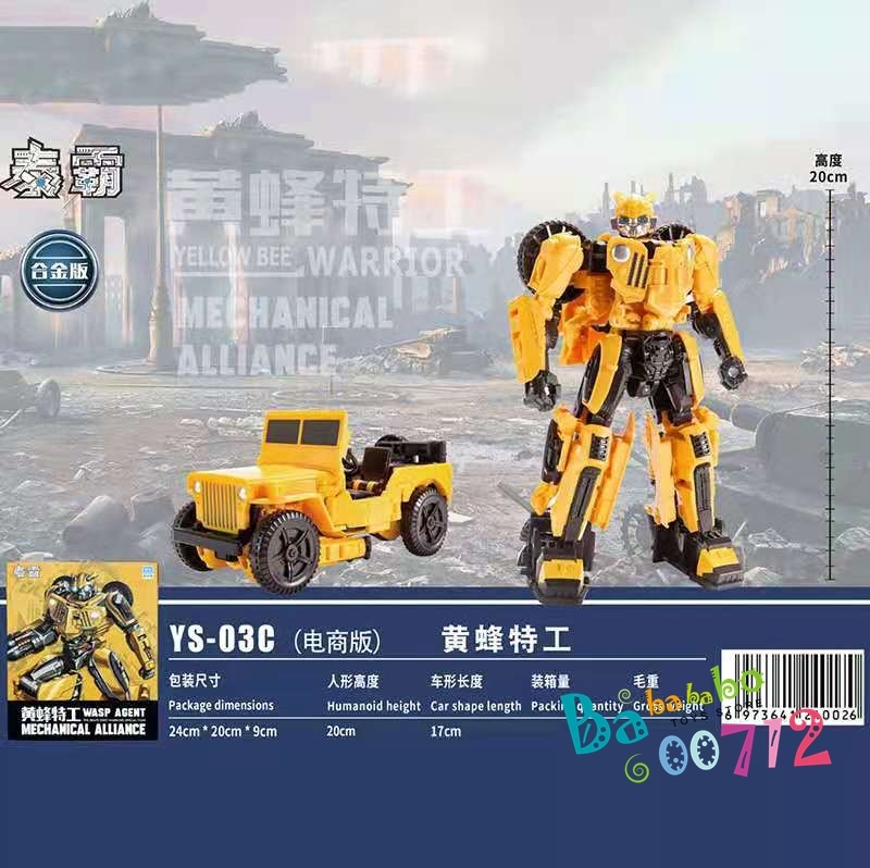 YS-03C Bumblebee Yellow Bee Warrior  Mechanical Alliance  WASP AGENT Action Figure Transform will arrive