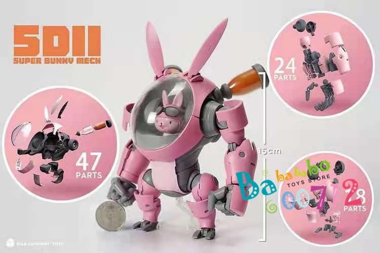 Pre-order Milk Company Toys 5D2 Pink Rabbit