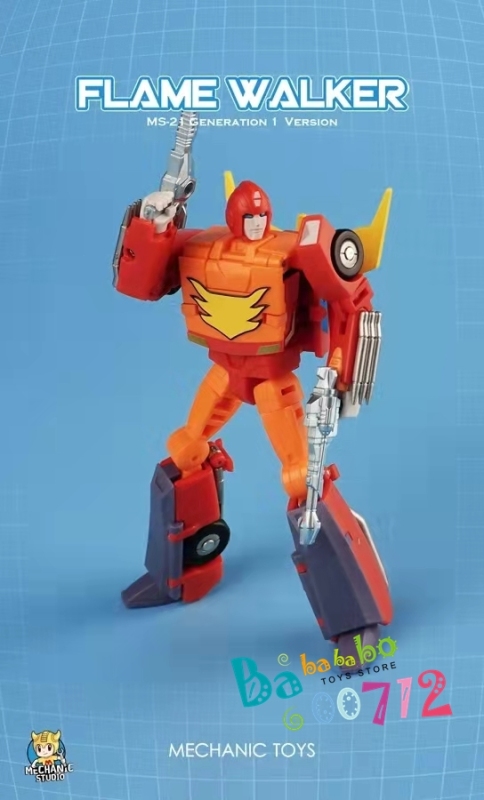 Mech Fans Toy MS-21 Flame Walker Hot Rod transform Robot Action Figure  mini in stock