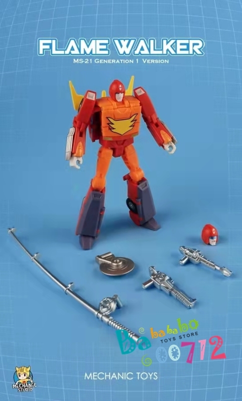 Mech Fans Toy MS-21 Flame Walker Hot Rod transform Robot Action Figure  mini in stock