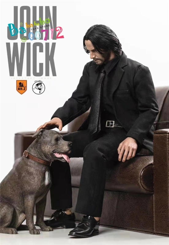Mr.Z 1:6 Animal Simulation Toy American Staffordshire terrier for John wick