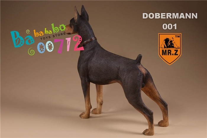 Mr.Z 1:6 Scale Animal Resin Simulation Toy Doberman 3 Color Model Dog figure