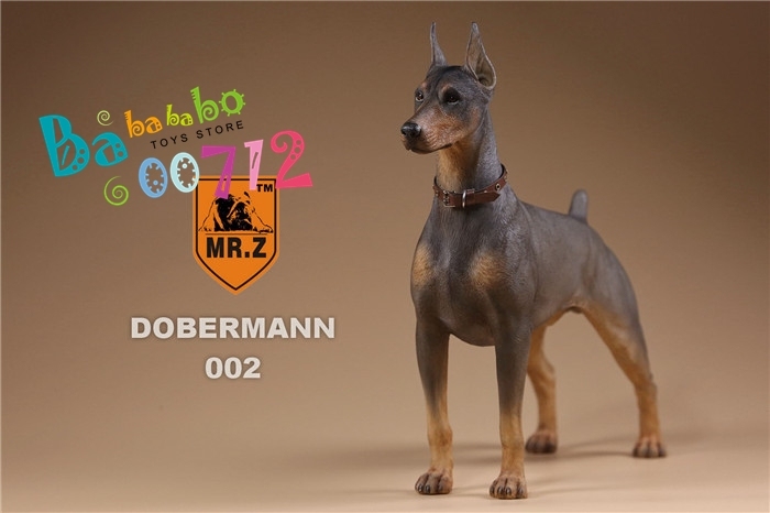 Mr.Z 1:6 Scale Animal Resin Simulation Toy Doberman 3 Color Model Dog figure