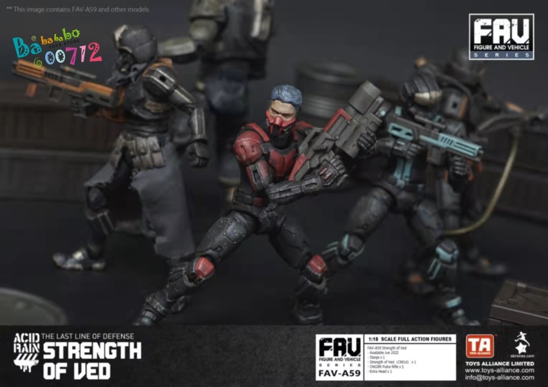 Pre-order  Acid Rain FAV-A59 Strength of Ved 1:18 Scale mini Action Figure