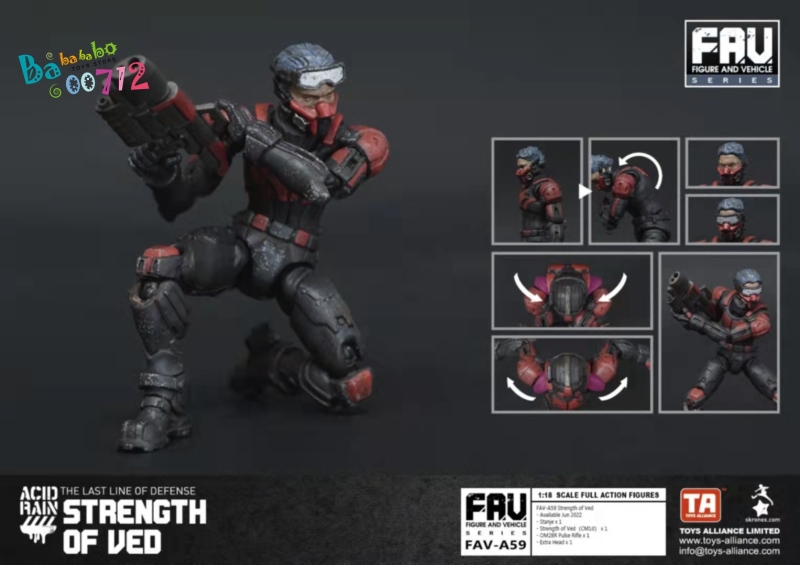 Pre-order  Acid Rain FAV-A59 Strength of Ved 1:18 Scale mini Action Figure