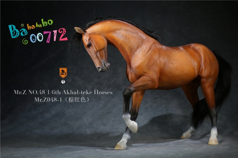 Mr.Z 1:6 Scale Animal Resin Simulation Toy Akhal-Teke Horse Figure 6 Color Model