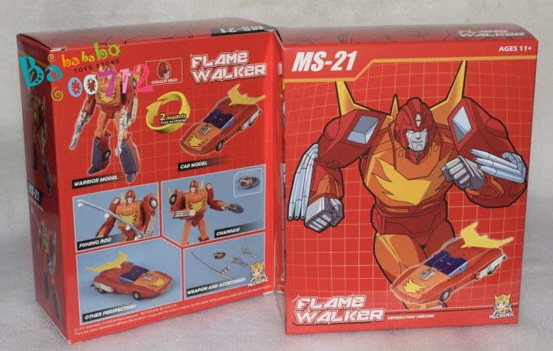 Mech Fans Toy MS-21 Flame Walker Hot Rod transform Robot Action Figure  mini in stock