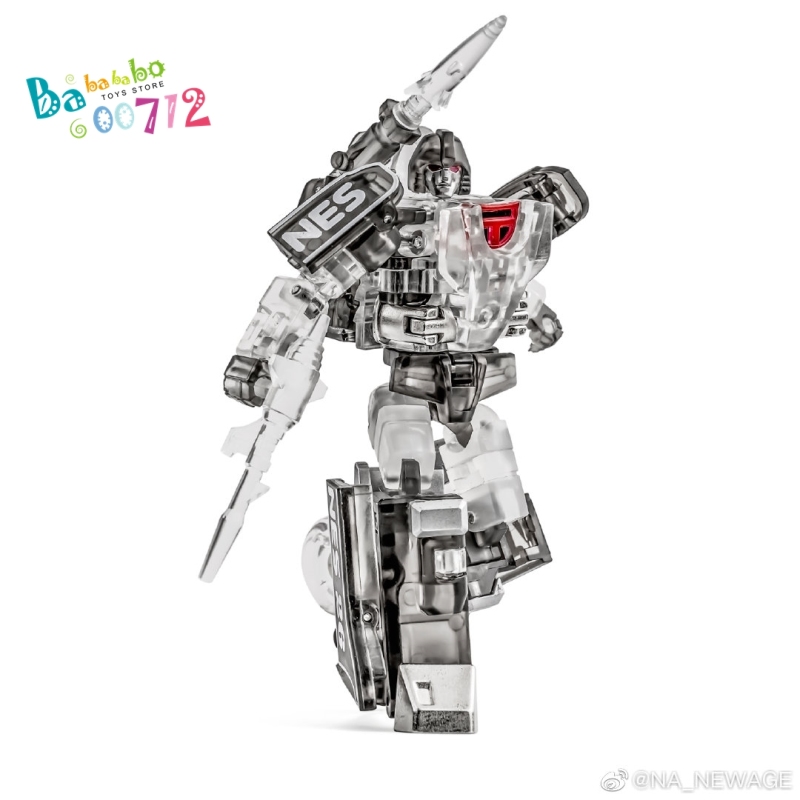 Newage NA H42B Shean Mirror transparent color version G1 Mirage mini Transform Robot  Action Figure in stock