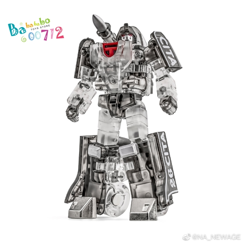 Newage NA H42B Shean Mirror transparent color version G1 Mirage mini Transform Robot  Action Figure in stock