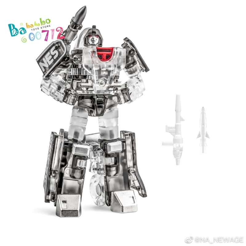 Newage NA H42B Shean Mirror transparent color version G1 Mirage mini Transform Robot  Action Figure in stock