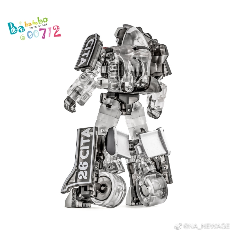Newage NA H42B Shean Mirror transparent color version G1 Mirage mini Transform Robot  Action Figure in stock