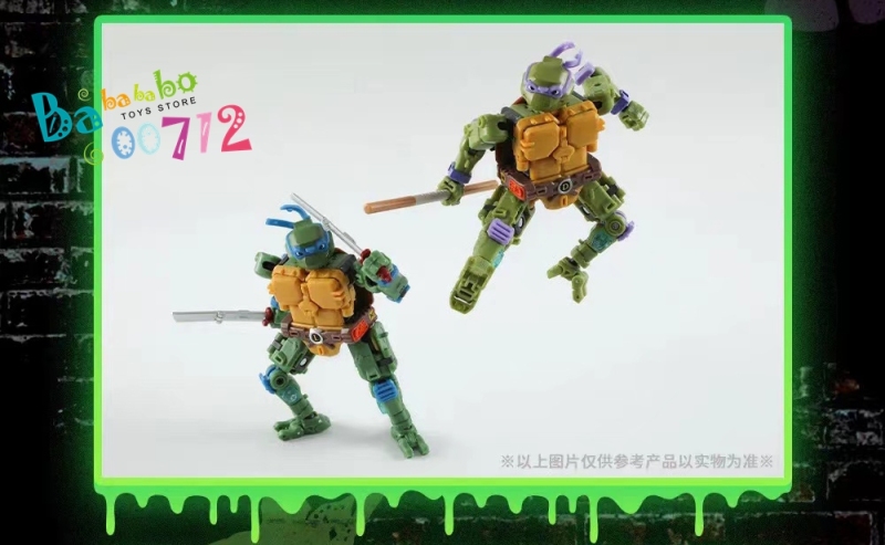 52Toys MegaBox MB-20 MB-21 Donatello Leonardo Teenage Mutant Ninja Turtles Transform Figure set