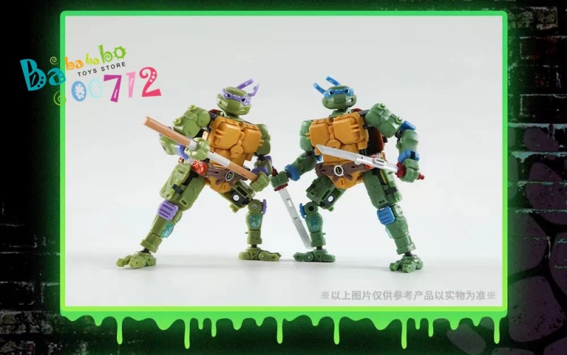 52Toys MegaBox MB-20 MB-21 Donatello Leonardo Teenage Mutant Ninja Turtles Transform Figure set