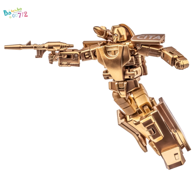 Newage NA H42G Spy Shean Golden Color version G1 Mirage mini Transform Robot  Action Figure