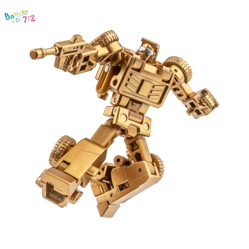 Newage NA H41D JONES Golden color mini Transform Robot  Action Figure