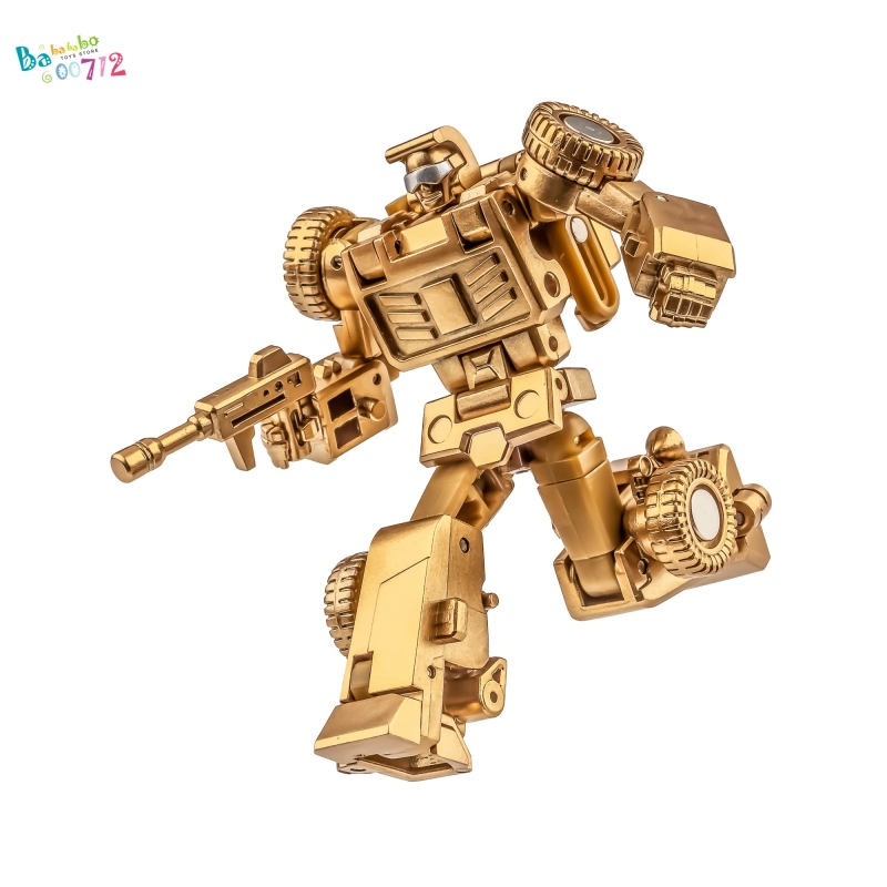 Newage NA H41D JONES Golden color mini Transform Robot  Action Figure