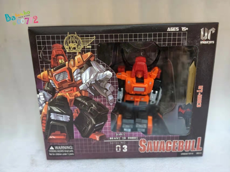 Sales! Unique Toys UT W-03 SAVAGEBULL Transform Robot Action Figure