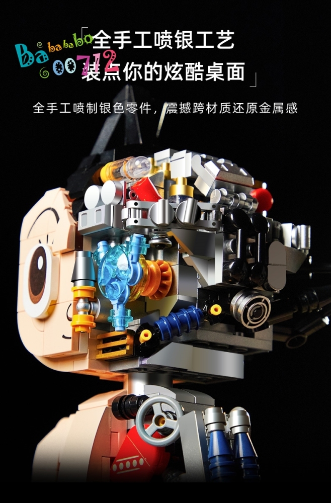 PANTASY Block ASTRO BOY MECHICAL 70TH CLEAR Version Block Model Toy Instock