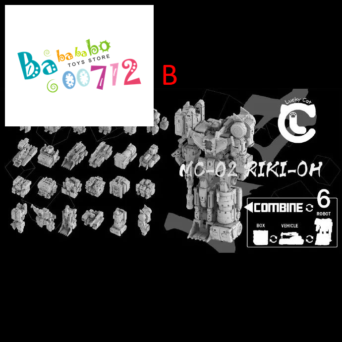 Pre Order Lucky Cat Micro Cosmos Mc Riki Oh Devastator Mini Set B