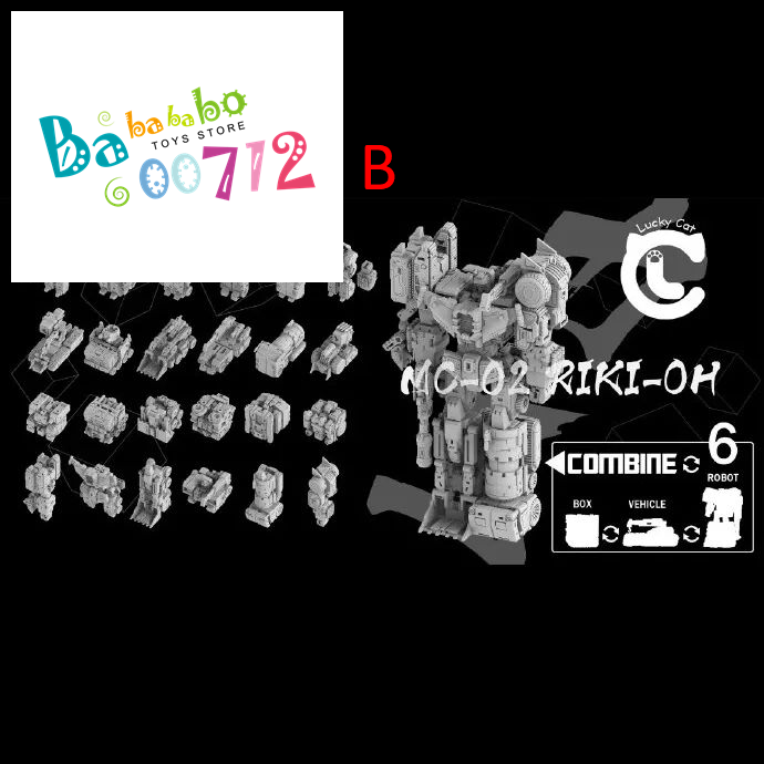 Pre-Order Lucky Cat Micro Cosmos MC-02 Riki-Oh Devastator mini Set B