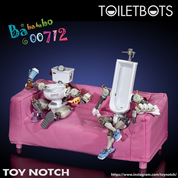 In stock Toy Notch Fun Connection FC-01 Toiletbots Set of 2 mini Action Figure