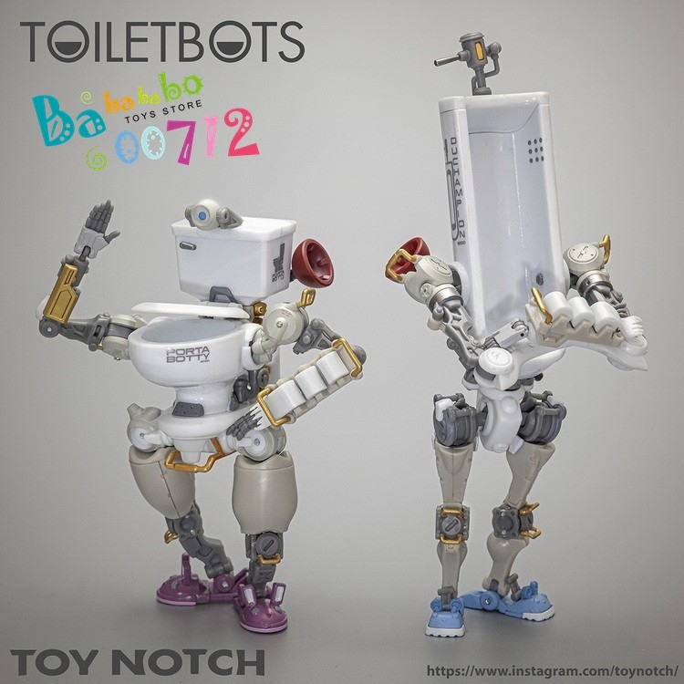 In stock Toy Notch Fun Connection FC-01 Toiletbots Set of 2 mini Action Figure