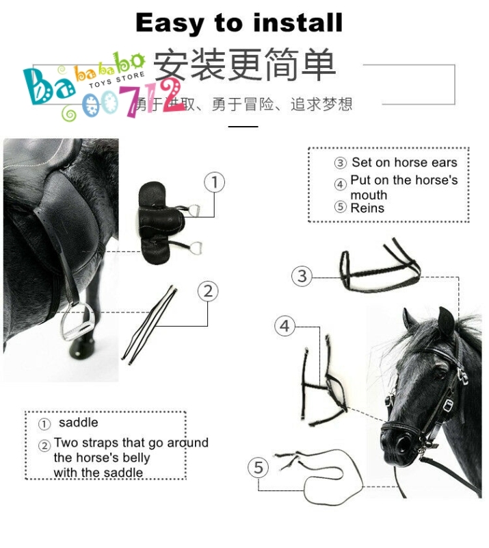 Mr.Z 1:6 Scale Animal Resin Simulation Toy Hanoveria Horse Figure 5 Color Model