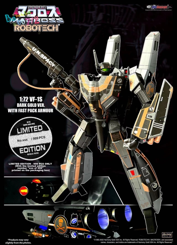 Kitzconcept robotech 1/72 VF-1S Dark Gold Version with Fast Pack Armour Limited Edition world wide