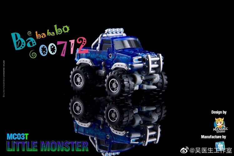 Pre-Order Dr.Wu & Mechanic Studio MC03T Little Monster Wheelie Clear Limited Version mini