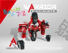 Mechanical Team MT-08 Excavate Warrior Demolishor Action Figure Toy In coming