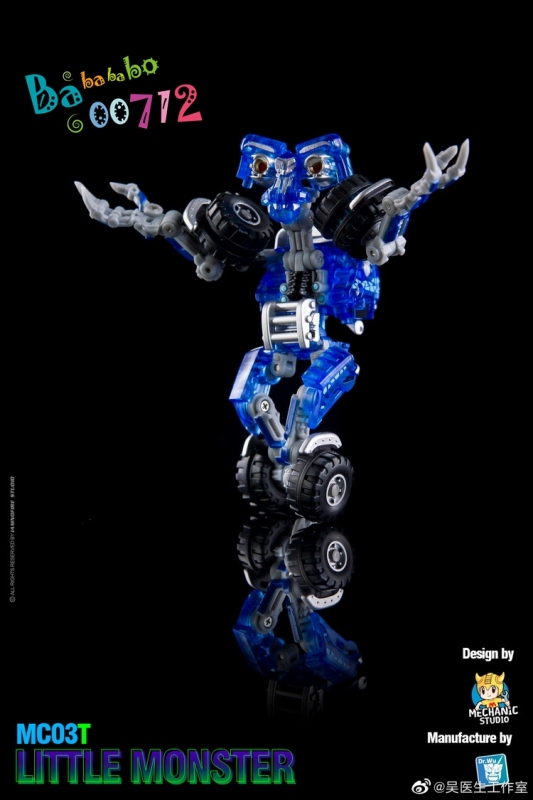 Pre-Order Dr.Wu & Mechanic Studio MC03T Little Monster Wheelie Clear Limited Version mini