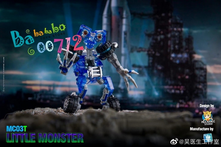 Pre-Order Dr.Wu & Mechanic Studio MC03T Little Monster Wheelie Clear Limited Version mini