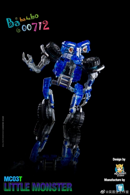 Pre-Order Dr.Wu & Mechanic Studio MC03T Little Monster Wheelie Clear Limited Version mini