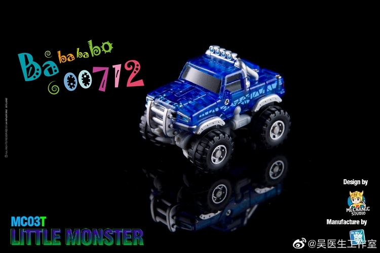 Pre-Order Dr.Wu & Mechanic Studio MC03T Little Monster Wheelie Clear Limited Version mini