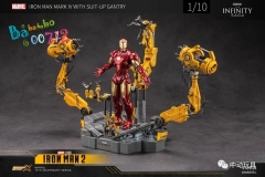 ZD Toys Marvel Licensed 1/10 Iron Man Mark IV Mark 4 With Suit-Up Gantry