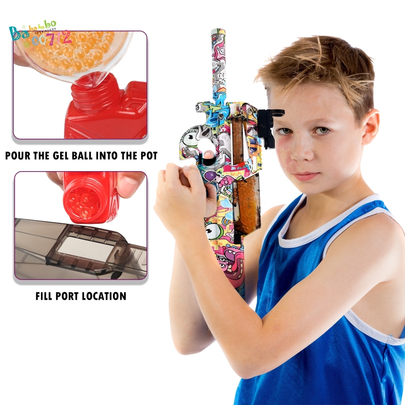 Gel Blaster Toy P90 Electric Splatter Bullet Kid Electric Toy Guns Gift in USA(US Buyer only)