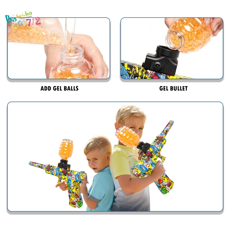 Splatter Ball Gun Gel Ball Blaster Toy Guns, with 11000 Non-Toxic,Eco-Friendly,Biodegradable Gellets,Outdoor Yard Activities Shooting Game(US Buyer on