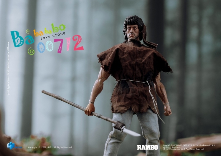 Pre-order HIYA Toys 1/12 Exquisite Super John Rambo First Blood COLLECTIBLE FIGURE