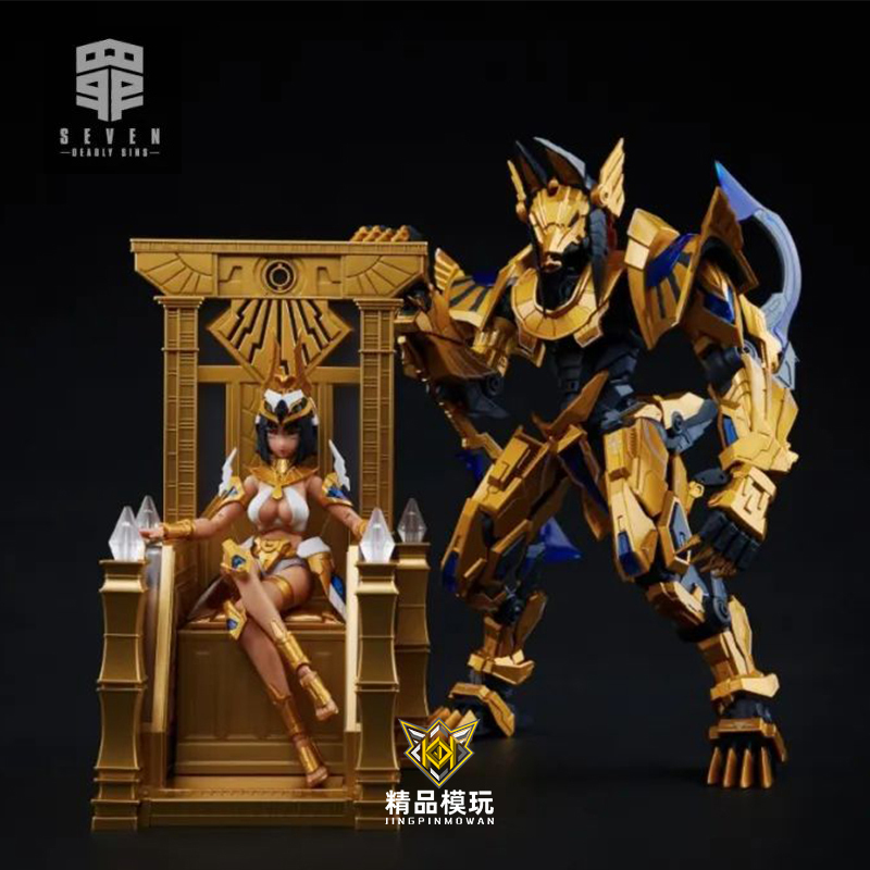 MS General 1/10 SEVEN DEADLY SINS GLUTTONY Cleopatra & Anubis & Throne Model Kit