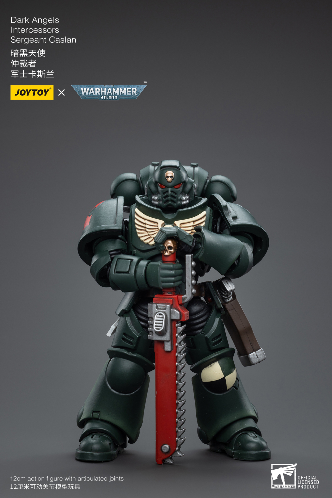 Pre-order JoyToy WARHAMMER 40K 1:18 Dark Angels Intercessors Sergeant Caslan