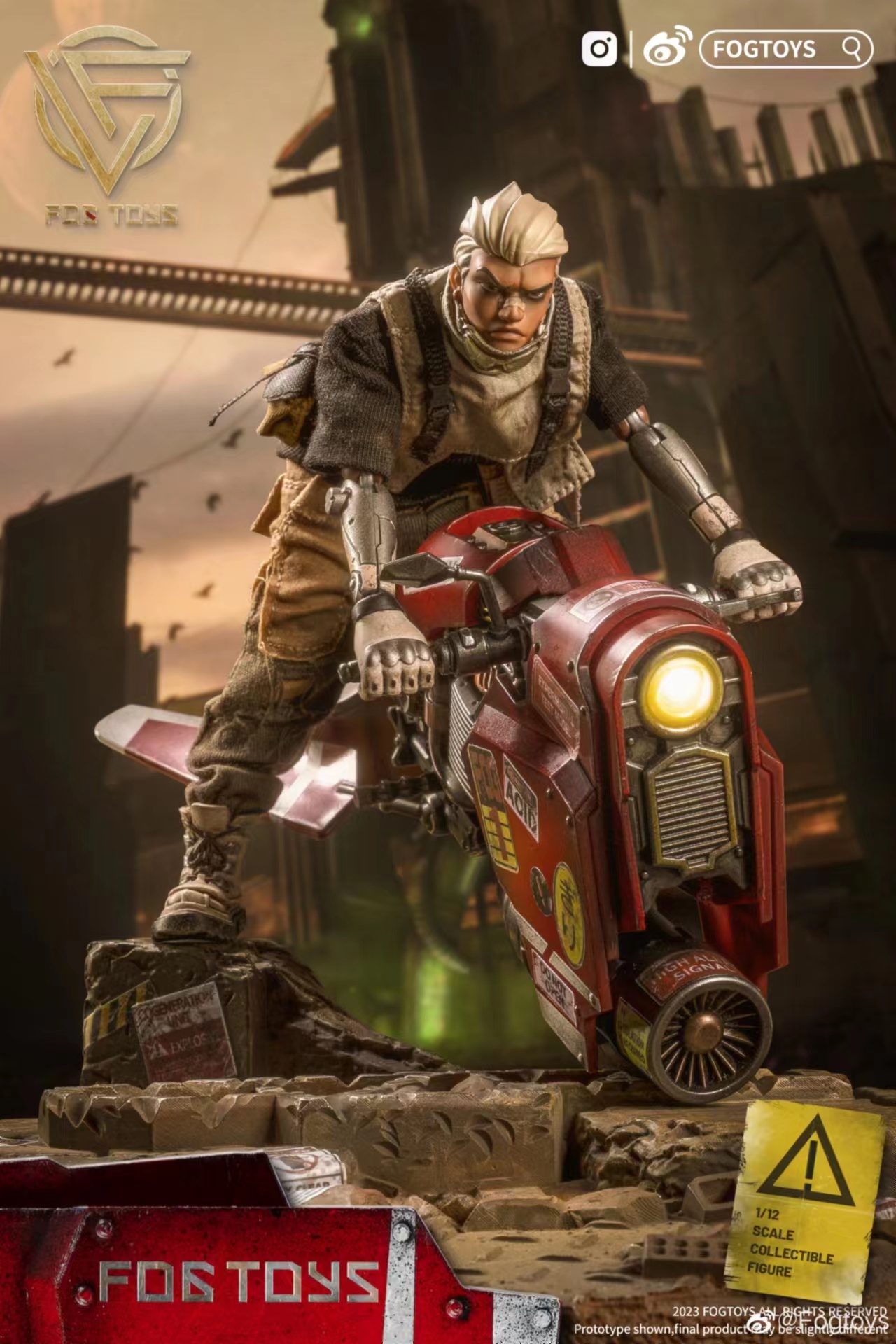 FOG TOYS EA01 ファンタジーA 1/12 フィギュア バイクセット FOG TOYS EA01 ファンタジーA 1/12 フィギュア バイクセット