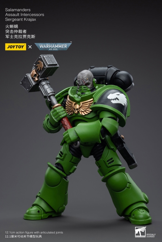 Pre-order JoyToy Warhammer 40K 1:18 Salamanders Assault Intercessors Sergeant Krajax