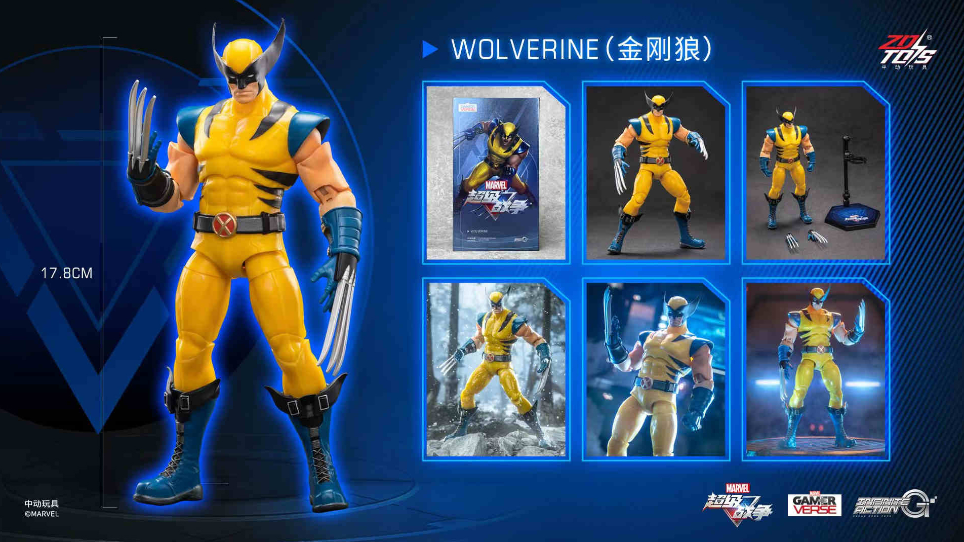 ZD Toys Marvel Super War Game WOLVERINE Action Figure Toy