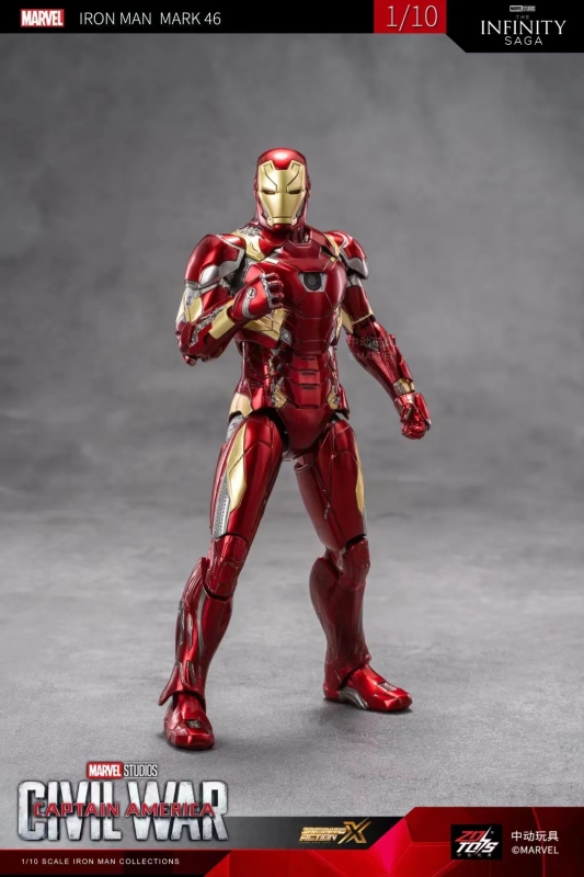 Pre-order ZD Toys Marvel Licensed 1/10 Iron Man Mark 46 action figure Toy