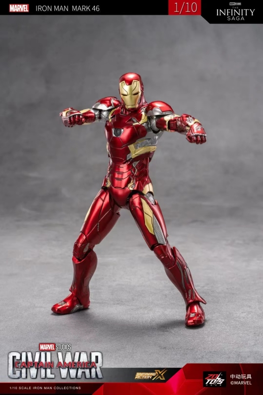 Pre-order ZD Toys Marvel Licensed 1/10 Iron Man Mark 46 action figure Toy