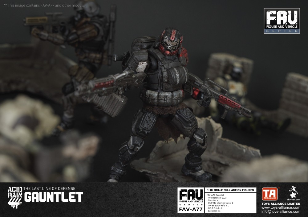 Acid Rain FAV-A77 GAUNTLET 1:18 Scale Action Figure