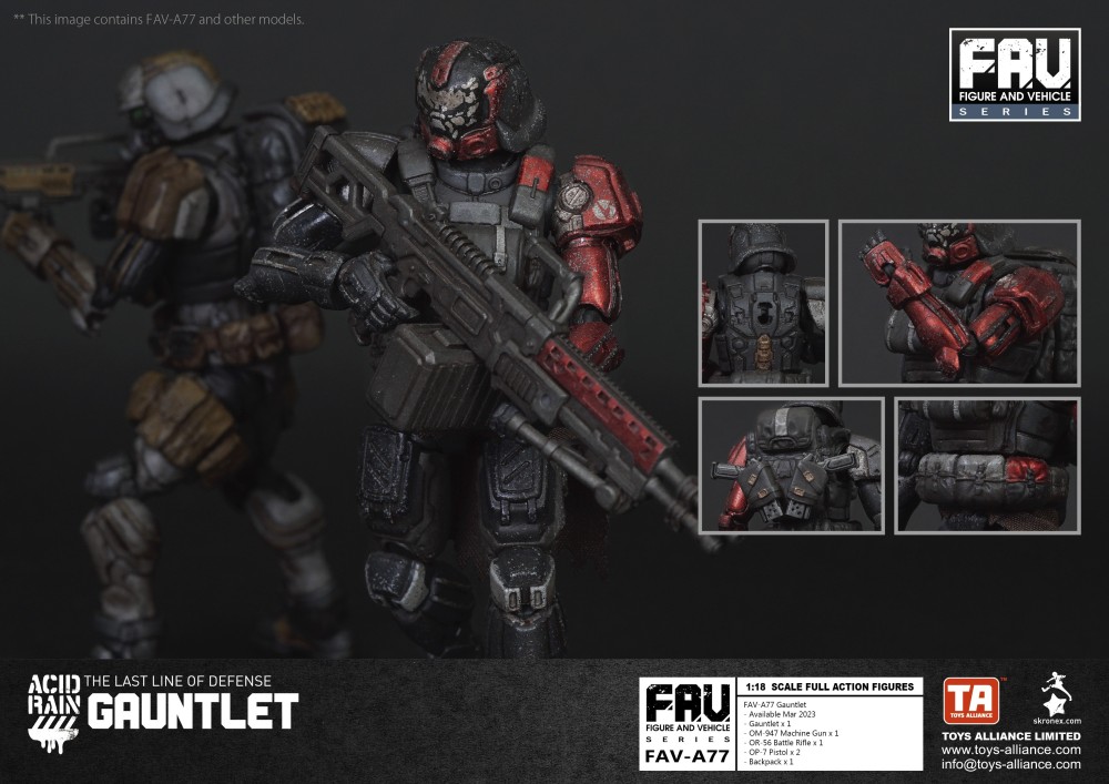 Acid Rain FAV-A77 GAUNTLET 1:18 Scale Action Figure