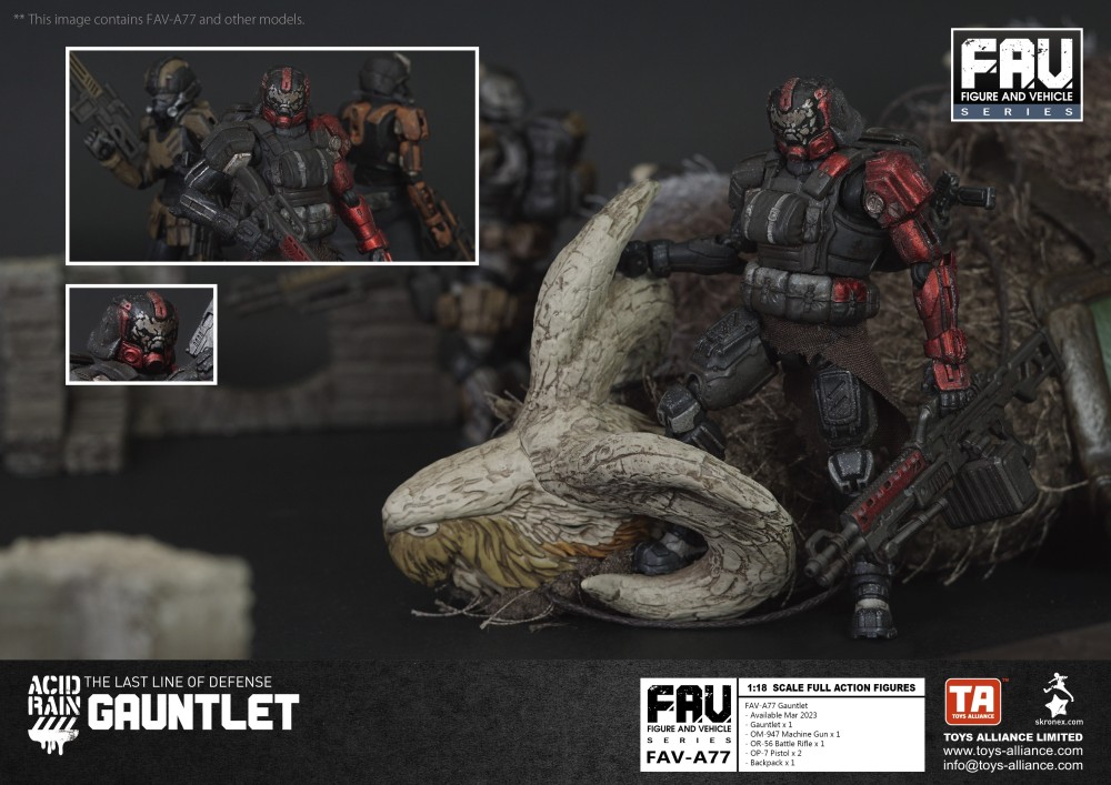 Acid Rain FAV-A77 GAUNTLET 1:18 Scale Action Figure