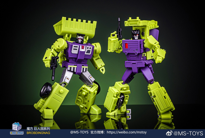 Pre-order Magic Square MS-B37A Shovel Scrapper &amp; MS-B38A Roller Mixmaster Set of 2 mini Devastator